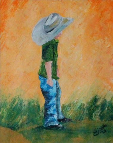 Pondering little man