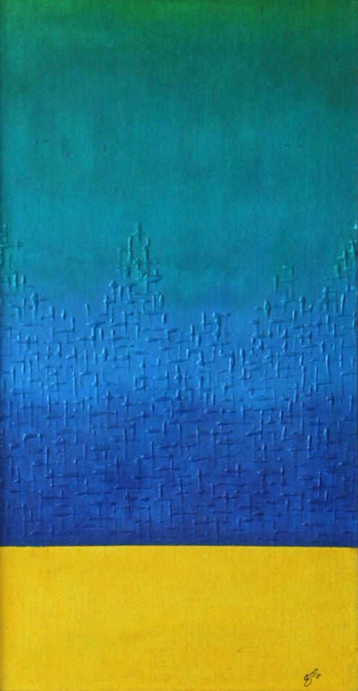 Abstract with a Pop of Yellow